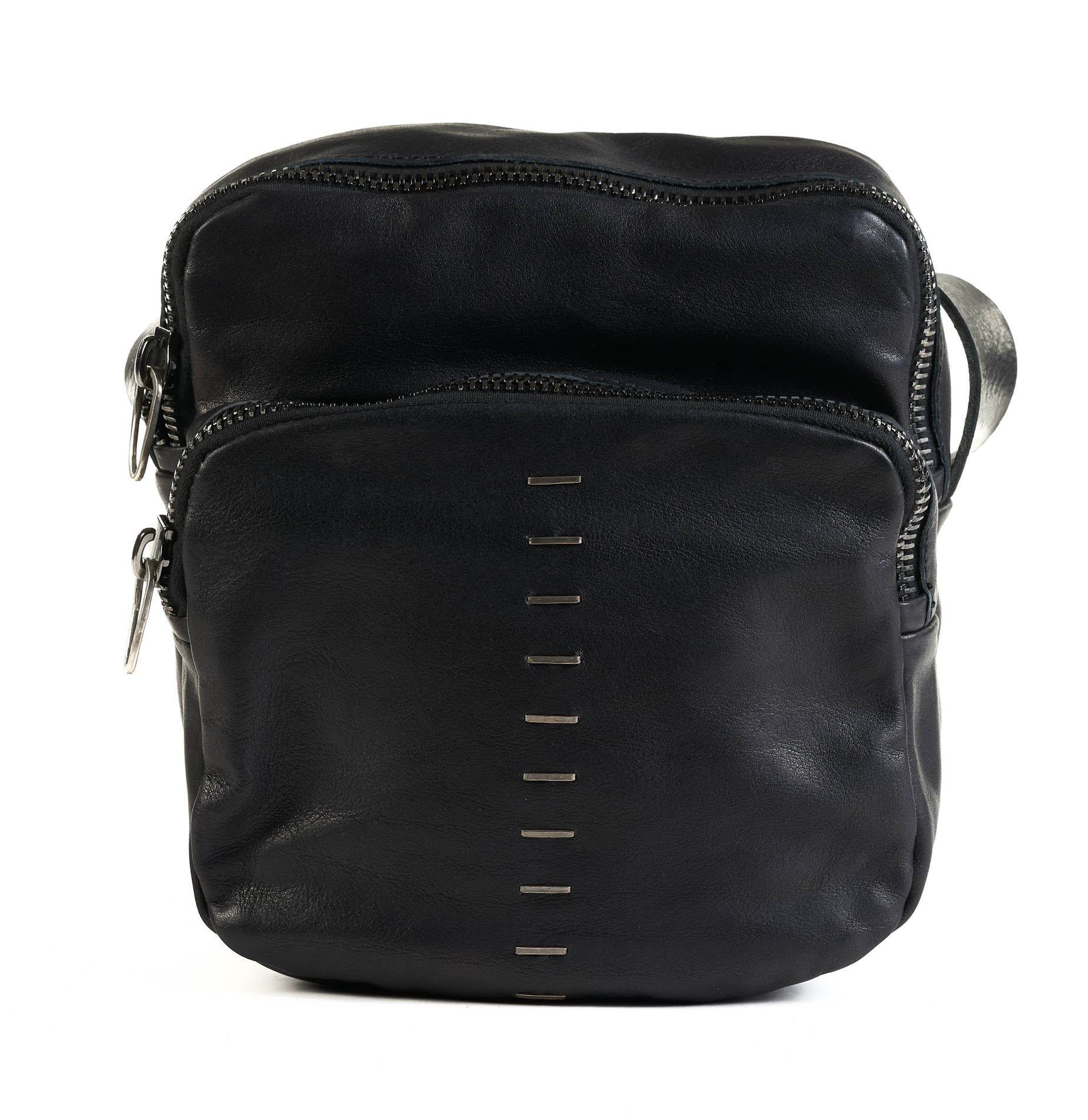 daniele basta leather and silver bags - FRONT